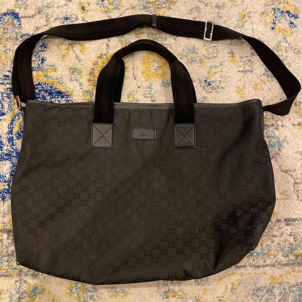 Gucci Black Diaper Bag